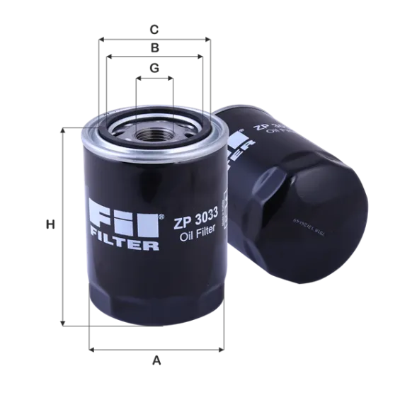 ZP3033 Yağ Filtresi