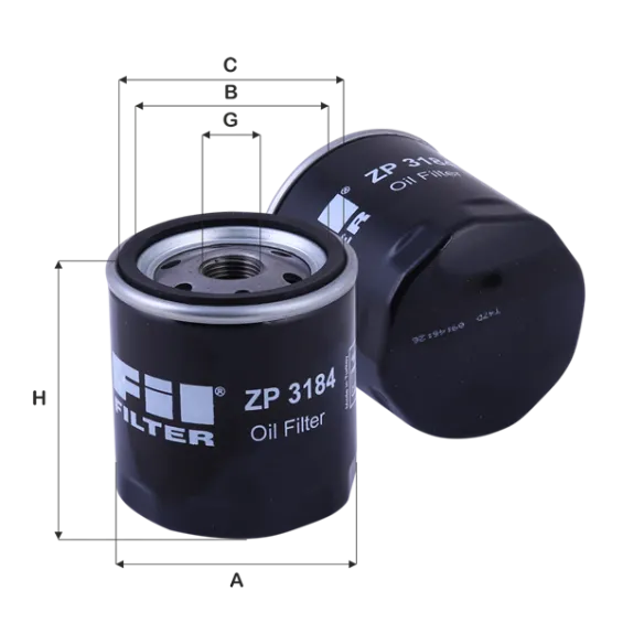 ZP3184 Yağ Filtresi