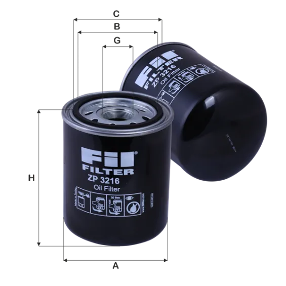 ZP3216 Yağ Filtresi