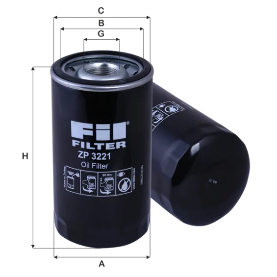ZP3221 Yağ Filtresi