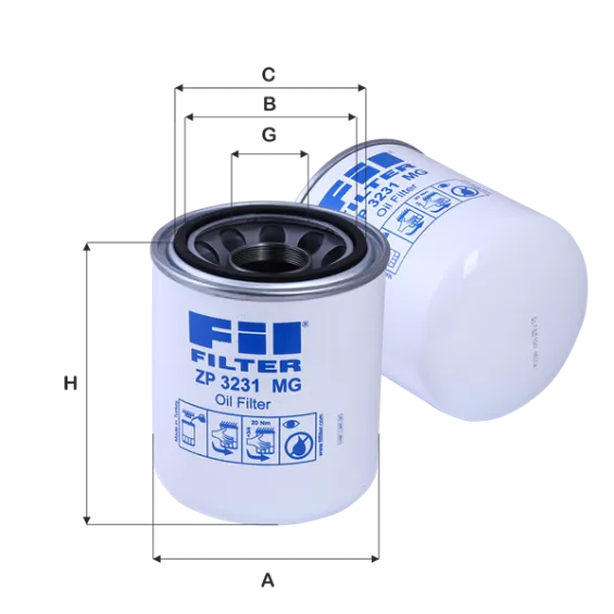 ZP3231MG Hidrolik Filtresi