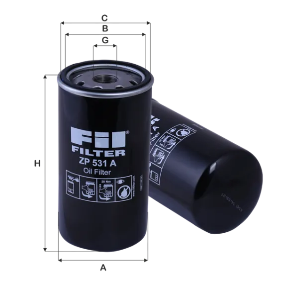 ZP531A Yağ Filtresi