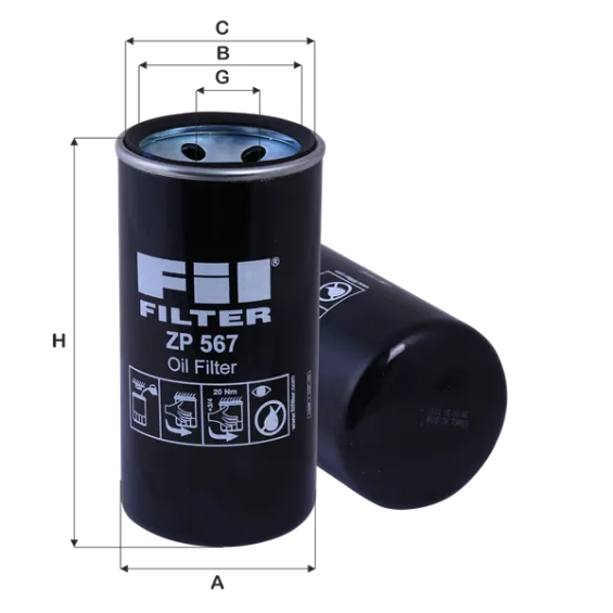 ZP567 Hidrolik Filtresi