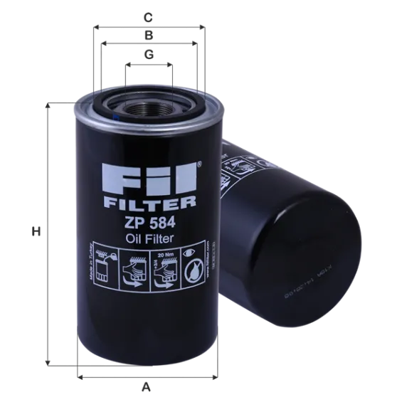 ZP584 Hidrolik Filtresi