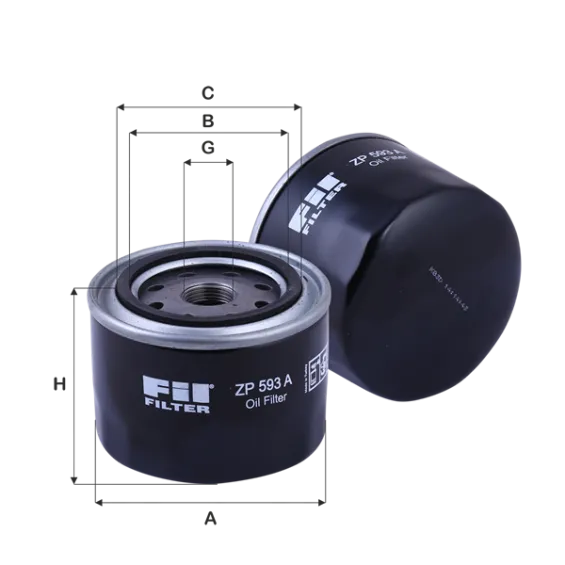 ZP593A Hidrolik Şanzıman Filtresi