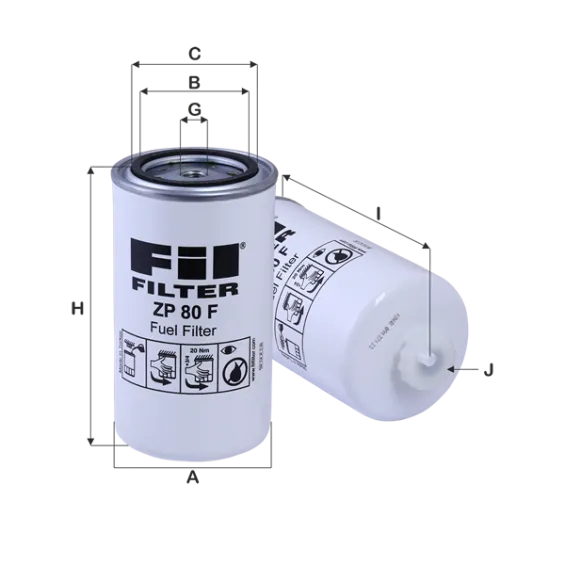 ZP80F Yakıt Filtresi
