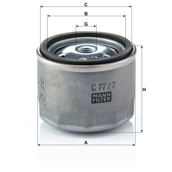 C 77/7 Yağ Filtresi