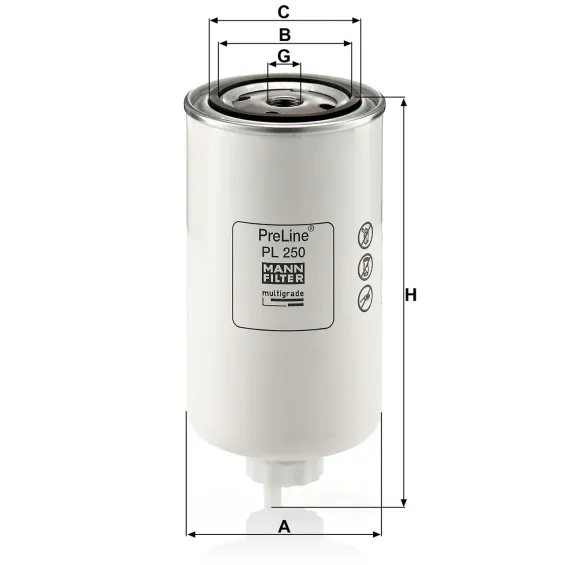PL 250 Yakıt Filtresi