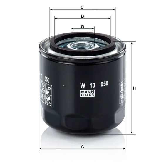 W 10 050 Yağ Filtresi