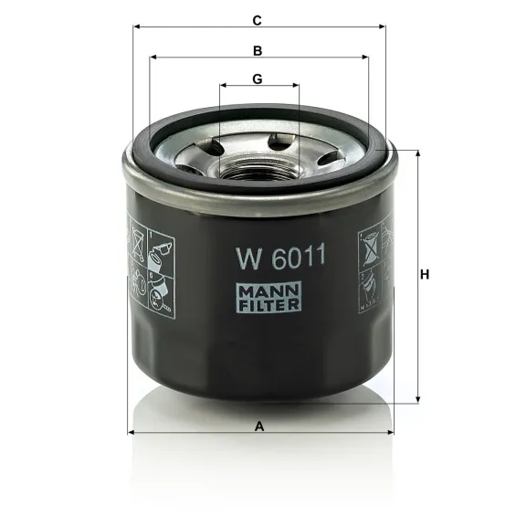 W 6011 Yağ Filtresi