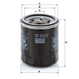 W6025 Yağ Filtresi