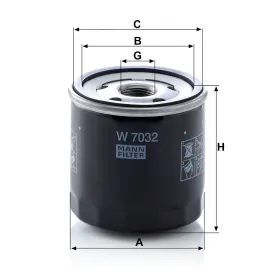 W 7032 Yağ Filtresi