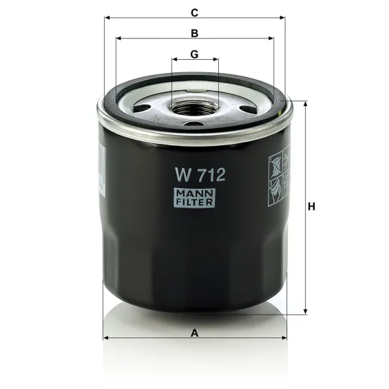 W 712 Yağ Filtresi
