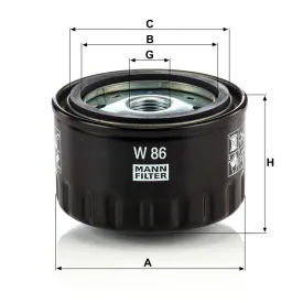 W 86 Yağ Filtresi