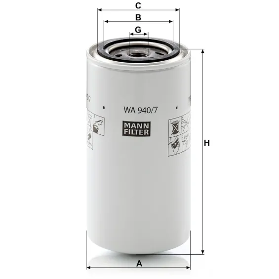 WA 940/7 Soğutma Sıvısı Filtresi