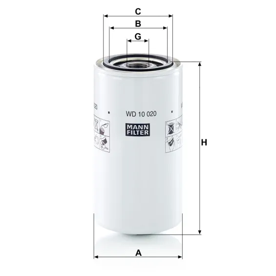 WD 10 020 Hidrolik Filtresi