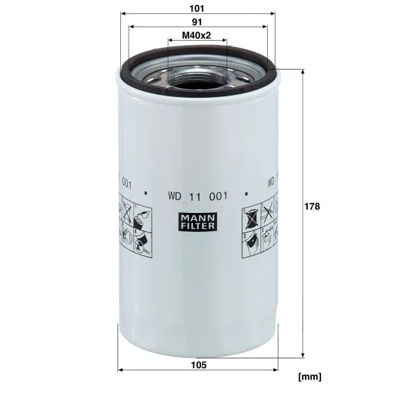WD 11 001 Hidrolik Filtresi