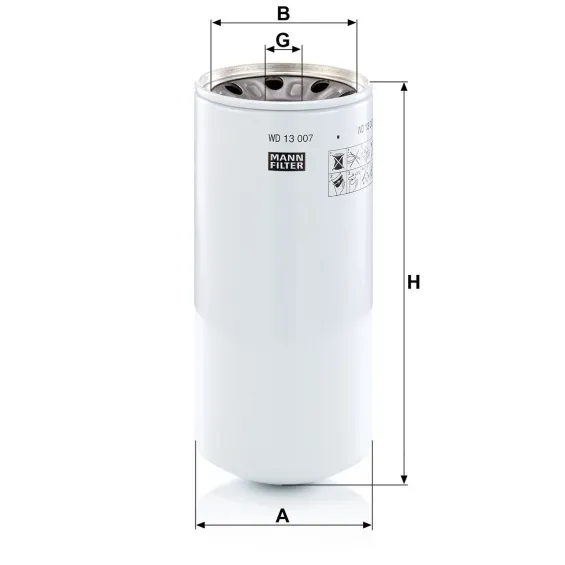 WD 13 007 x Hidrolik Filtresi