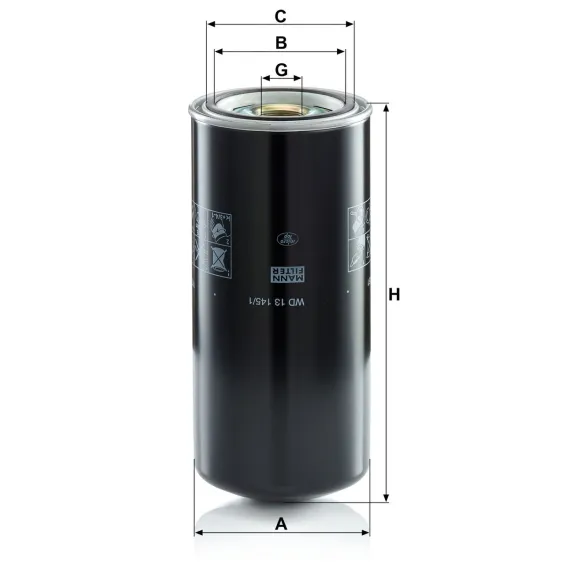 WD 13 145/1 Yağ Filtresi