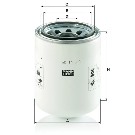WD 14 002 Hidrolik Filtresi