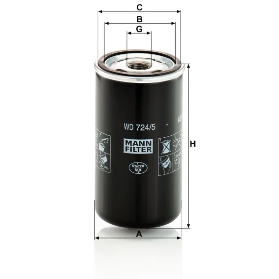 WD 724/5 Hidrolik Şanzıman Filtresi