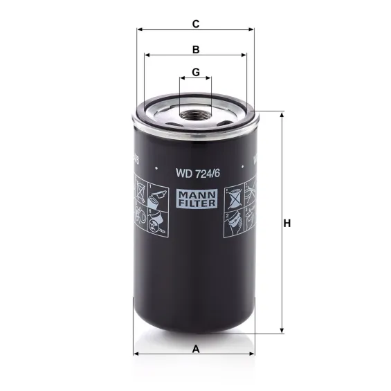 WD 724/6 Hidrolik Filtresi