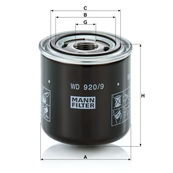 WD 920/9 Yağ Filtresi