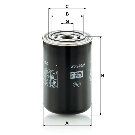 WD 940/2 Yağ Filtresi