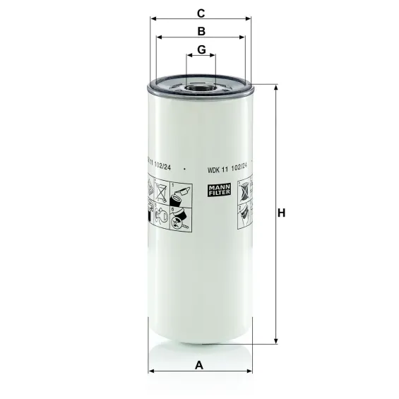 WDK 11 102/24 Yakıt Filtresi