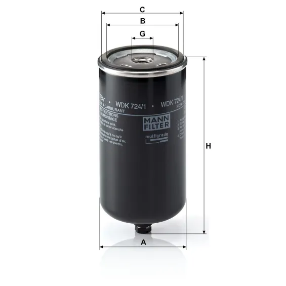 WDK 724/1 Yakıt Filtresi
