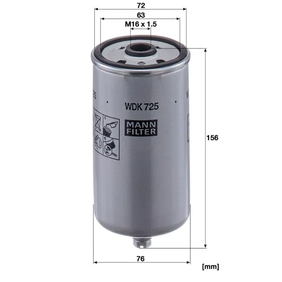 WDK 725 Yakıt Filtresi