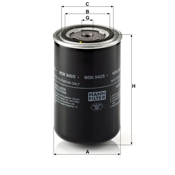 WDK 940/5 Yakıt Filtresi