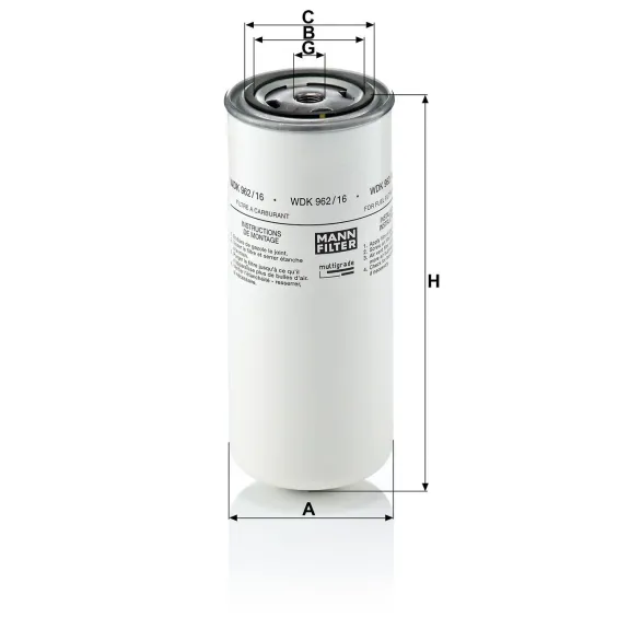 WDK 962/16 Yakıt Filtresi