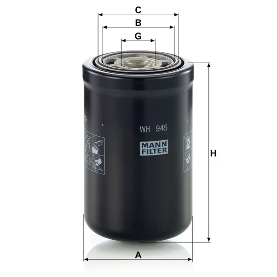 WH 945 Hidrolik Filtresi