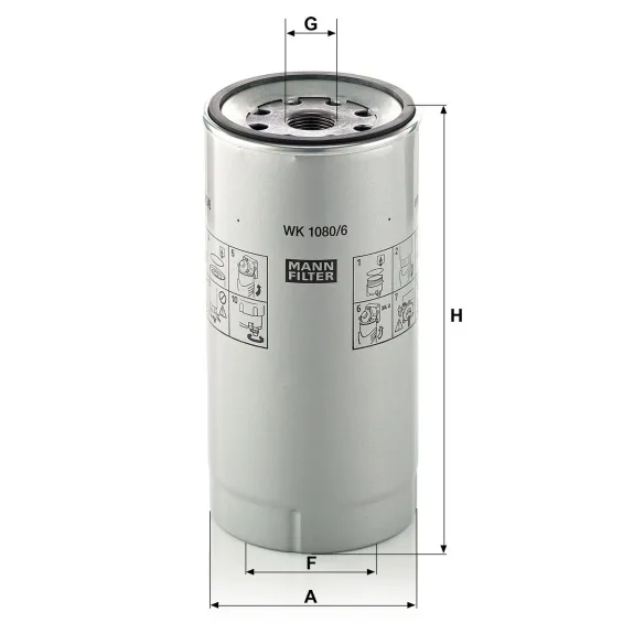 WK 1080/6 x Yakıt Filtresi