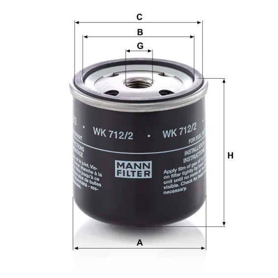 WK 712/2 Yakıt Filtresi
