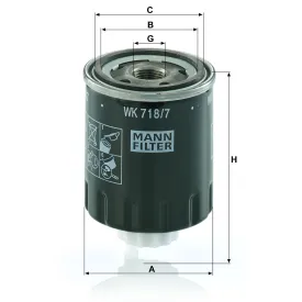 WK 718/7 Yakıt Filtresi