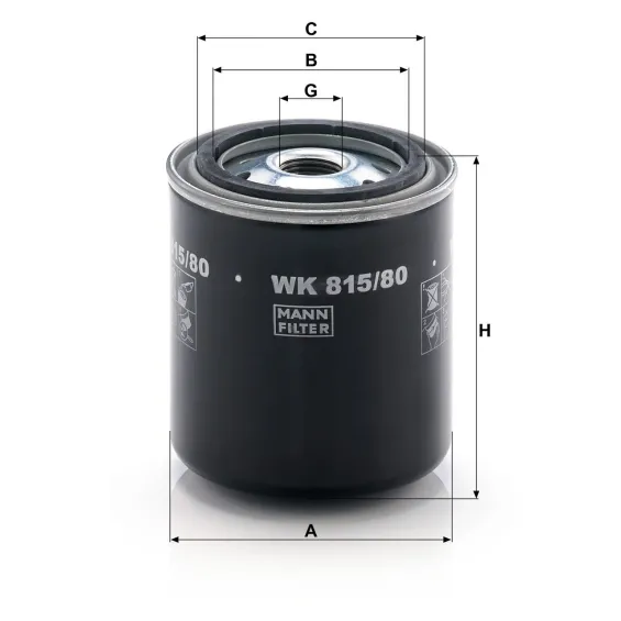 WK815/80 Yakıt Filtresi