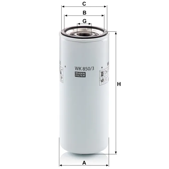 WK 850/3 Yakıt Filtresi