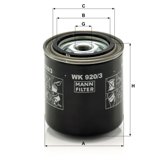 WK920/3 Yakıt Filtresi