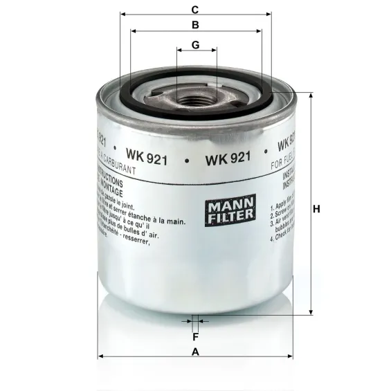 WK 921 Yakıt Filtresi