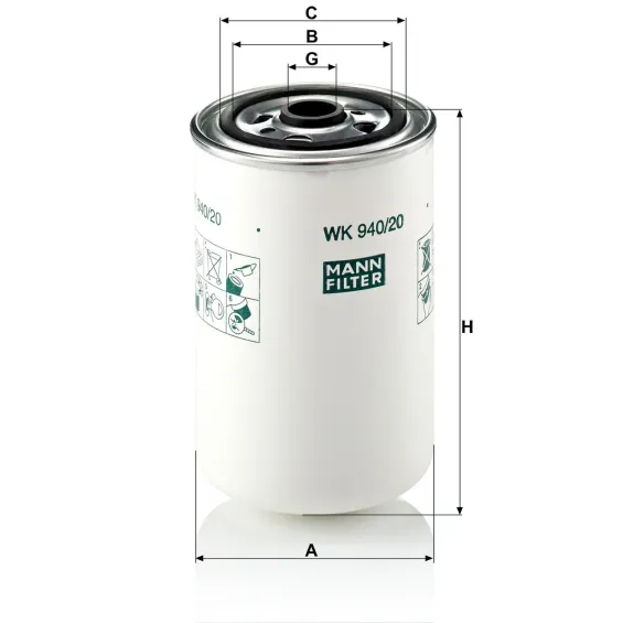 WK 940/20 Yakıt Filtresi