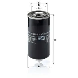 WK 950/16 x Yakıt Filtresi