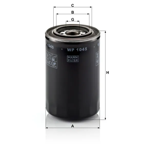 WP1045 Yağ Filtresi