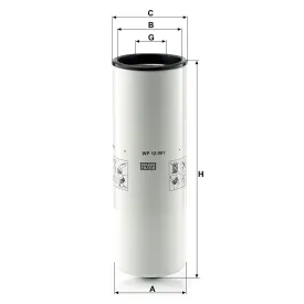 WP 12 001 Yağ Filtresi
