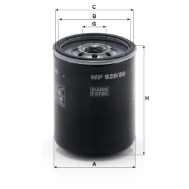WP 920/80 Yağ Filtresi