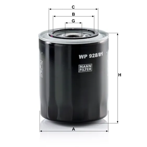 WP928/81 Yağ Filtresi