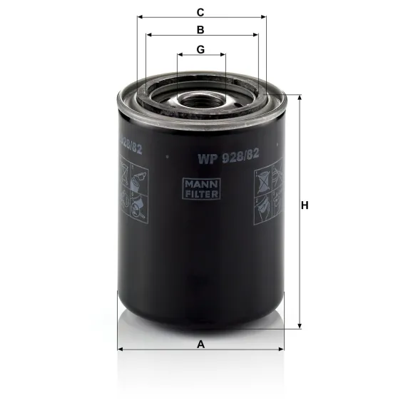 WP 928/82 Yağ Filtresi
